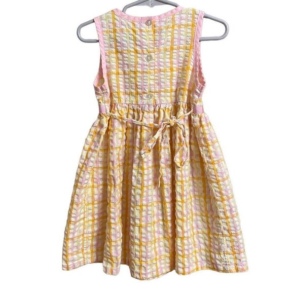 Y2K Youngland Pastel Gingham Gardening Dress - Picture 2 of 5